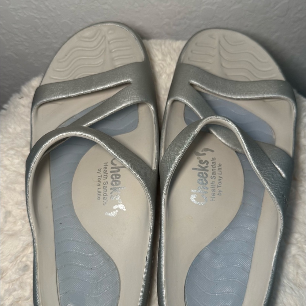 Women's Silver Sandals - Picture 4 of 4